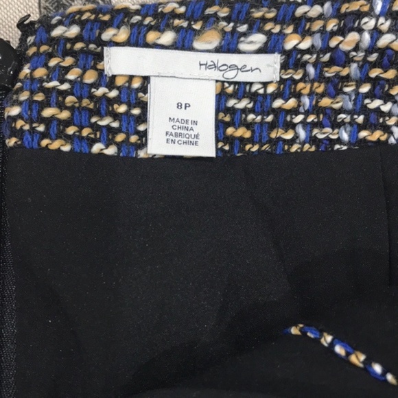 HALOGEN Fringe Faux Wrap Pencil Skirt - Picture 4 of 6